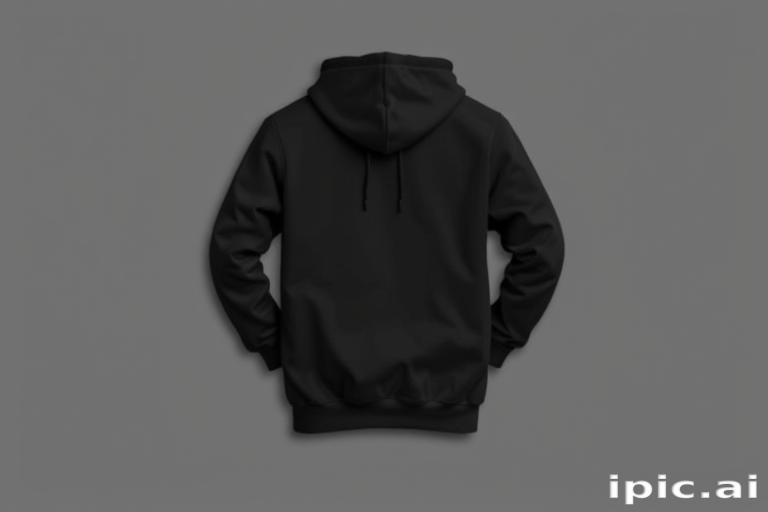 black hoodie mockup png