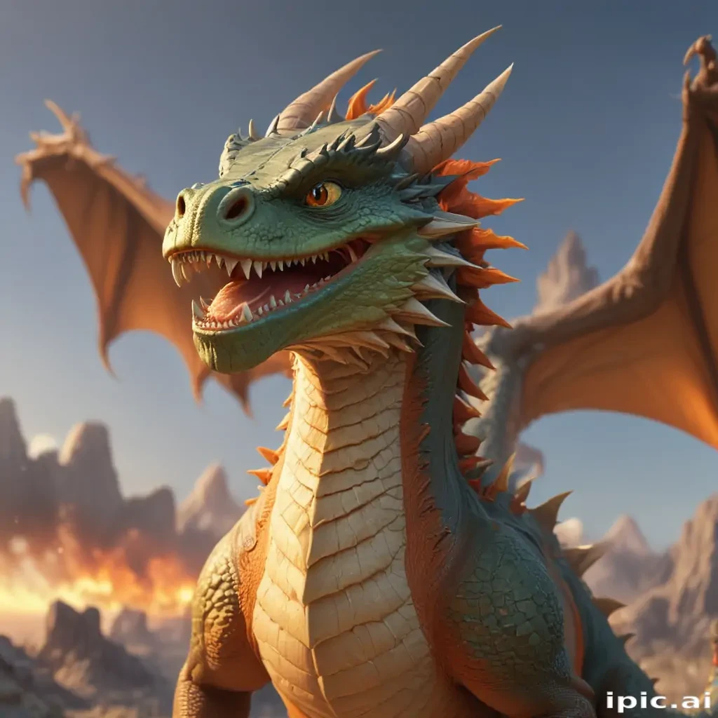 cartoon of a dragon
