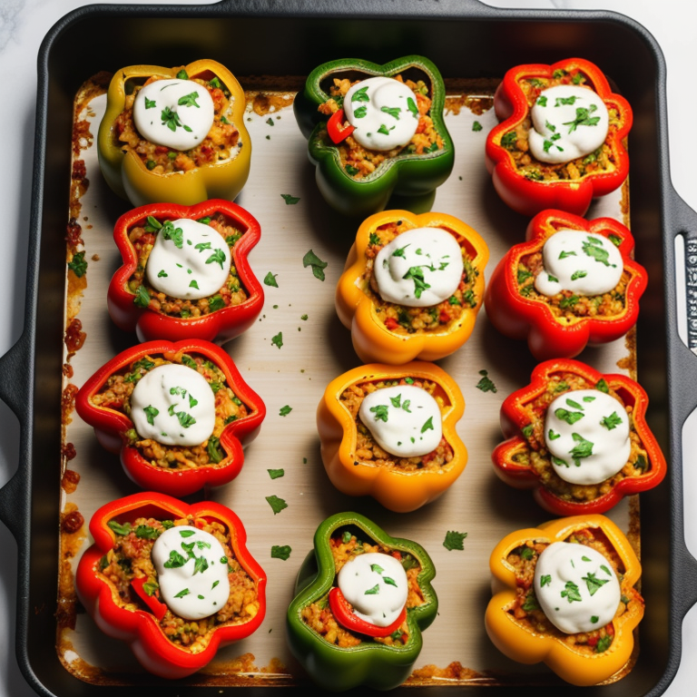 stuffed peppers without tomato sauce