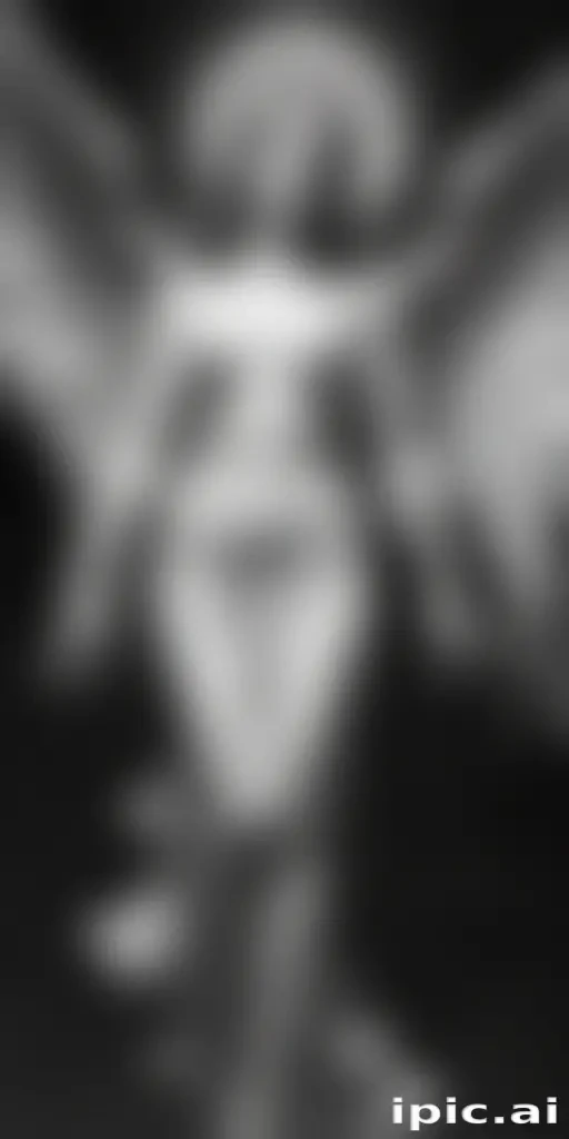 black and white angel drawings