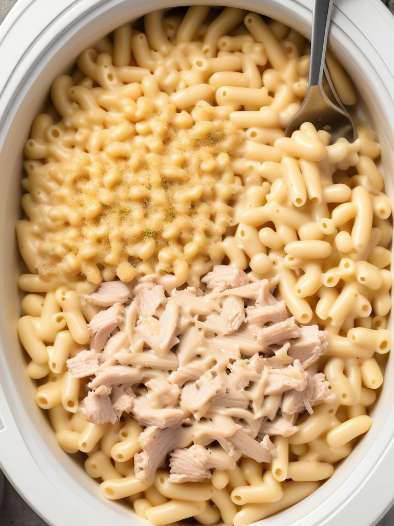 crockpot chicken mac and cheese