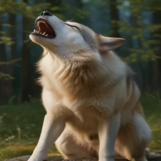 wolf howling png