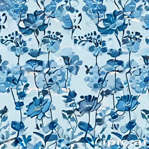 flower background blue