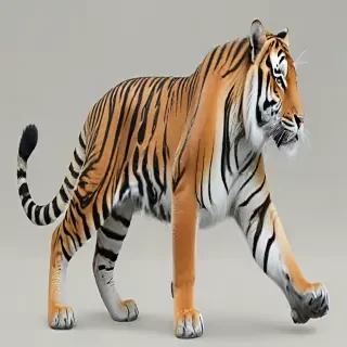 transparent tiger