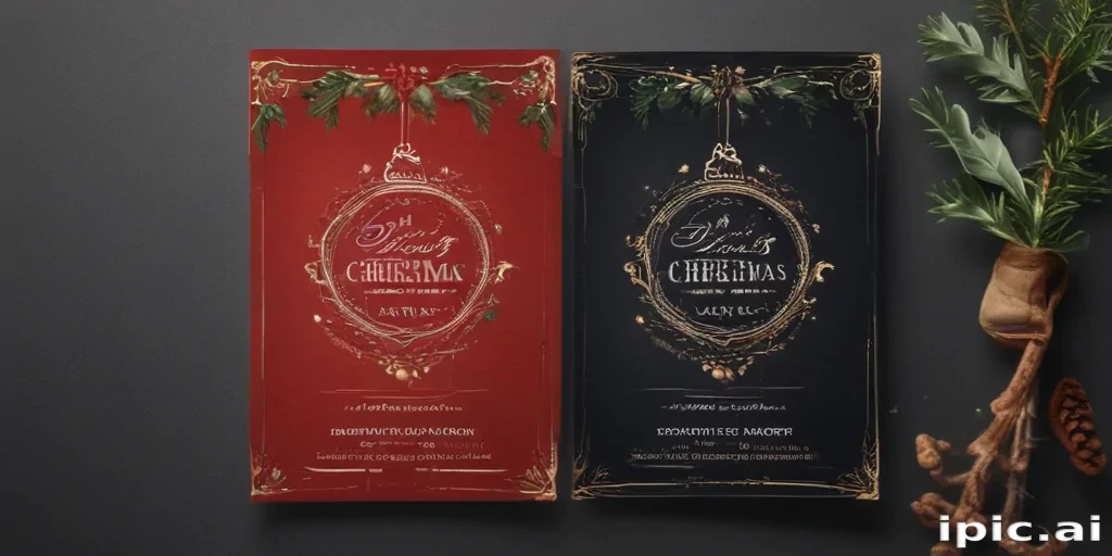 christmas card template psd