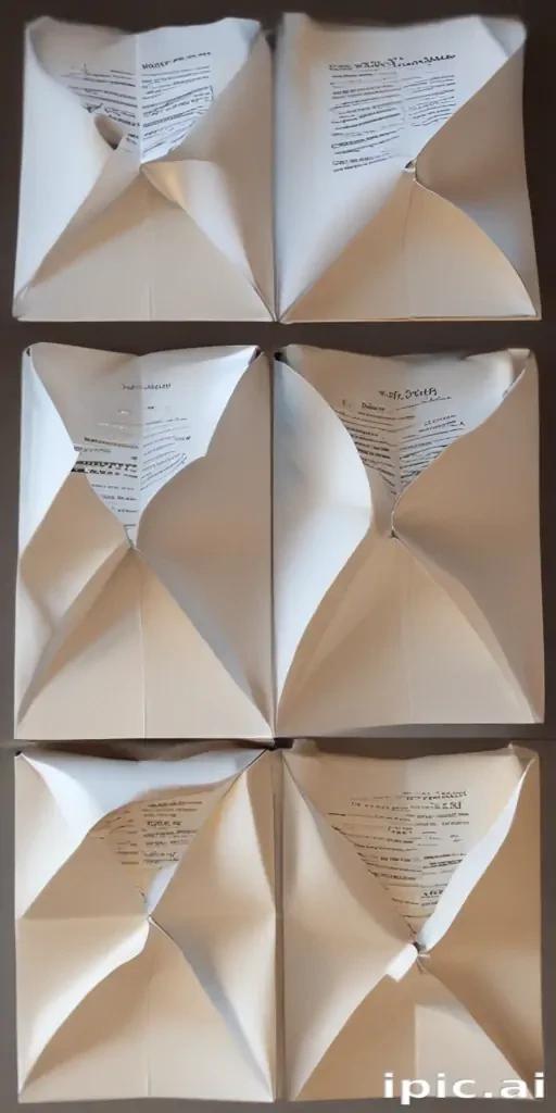 folded paper png