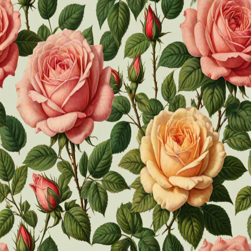 vintage rose illustration