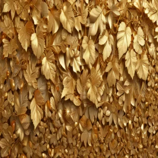 gold leaves png