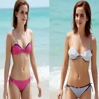 emma watson bikini ai