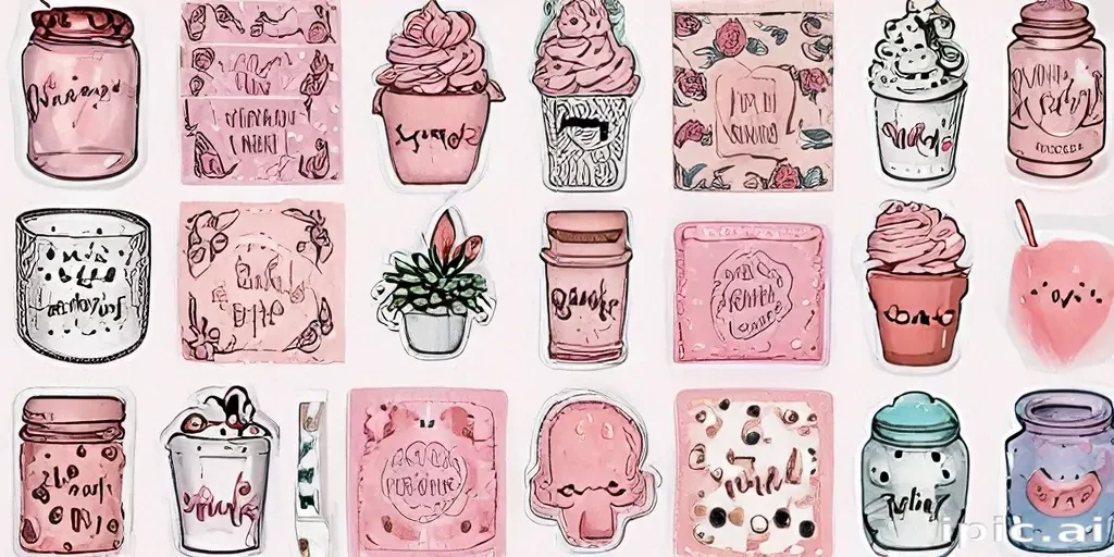 aesthetic stickers printable