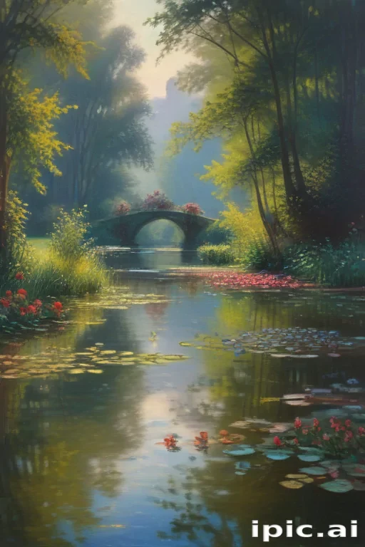 monet painting wallpaper