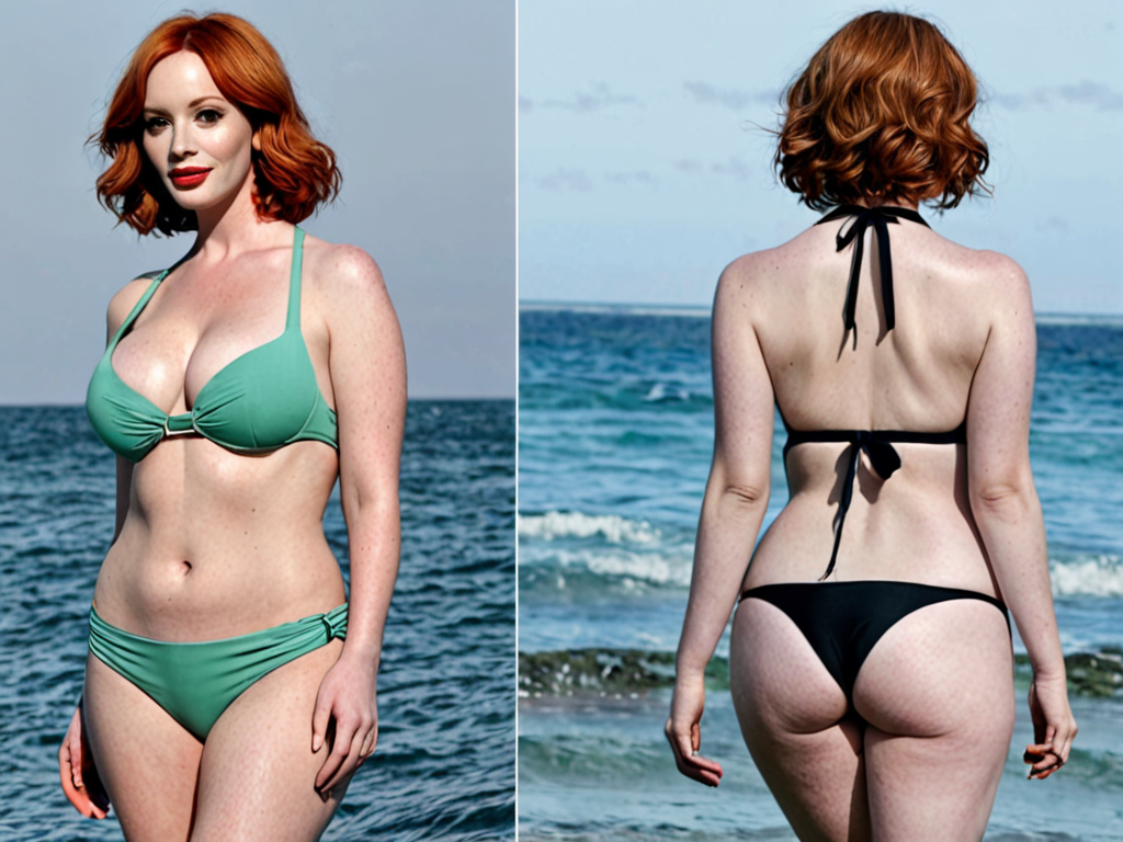 Free Ai Image Generator - High Quality and 100% Unique Images - iPic.Ai Christina  hendricks bikini realistic pictures with large chest area