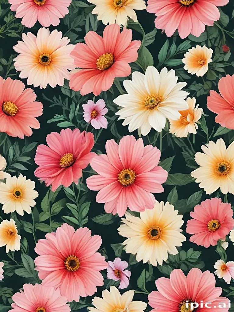 flowers with no background