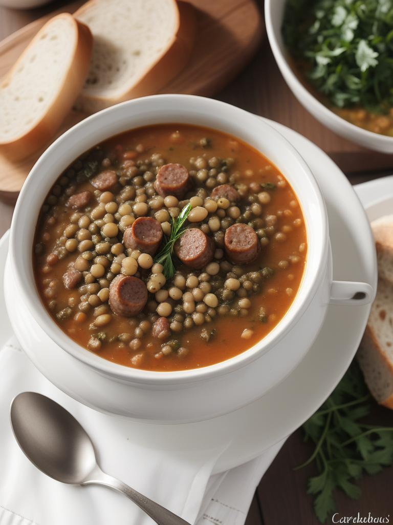 recipe for carrabba's sausage and lentil soup