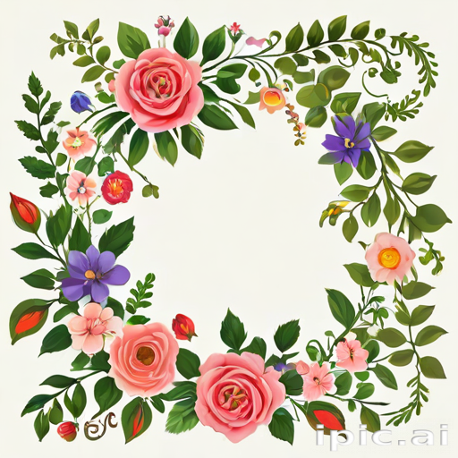 clipart floral border