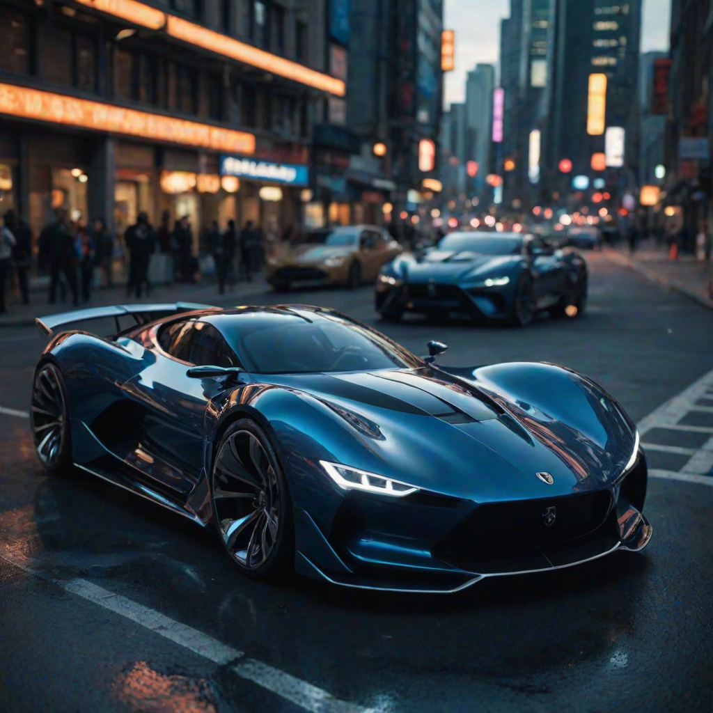 cinematic film still snake, A futuristic car, rendered in lush digital art, showcases a sleek, aerodynamic design with curved lines and sharp angles, evoking a sense of high-speed velocity. The metallic  body glimmers in the light, accentuated by neon  accents that pulse with an otherworldly energy. The wheels, a mesmerizing blend of chrome and carbon fiber, appear to rotate in mid-air, as if defying gravity. Against a backdrop of deep, electric blue, the car seems to embody the essence of innovation and progress, transporting the viewer to a world of tomorrow. ImgFixerPre0.3 <lora:more_details:1> . shallow depth of field, vignette, highly detailed, high budget, bokeh, cinemascope, moody, epic, gorgeous, film grain, grainy