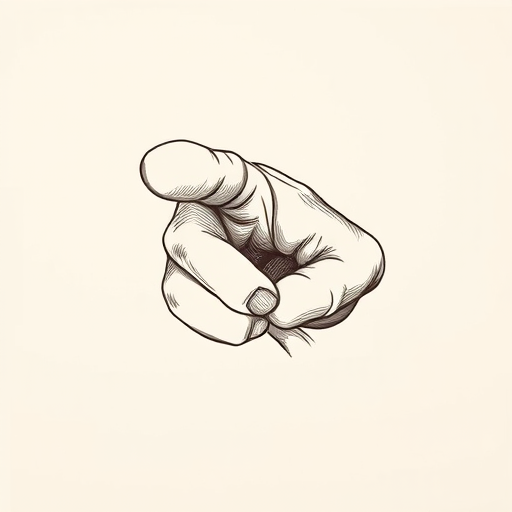 A highly detailed illustration of a vintage-style hand pointing, with intricate line work and shading, captured using a Canon EOS R5 at f/8, ISO 100, 50mm lens, natural lighting in a studio setting.
