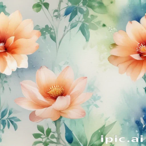 watercolor flower background