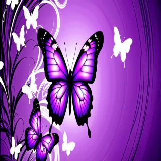 butterfly wallpaper purple