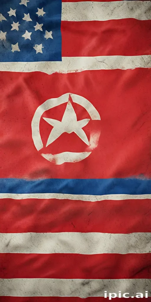 north korea flag