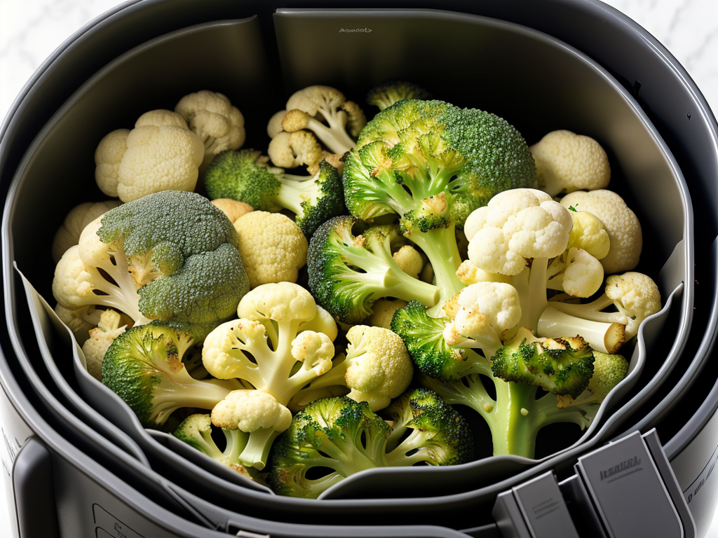 air fryer broccoli and cauliflower