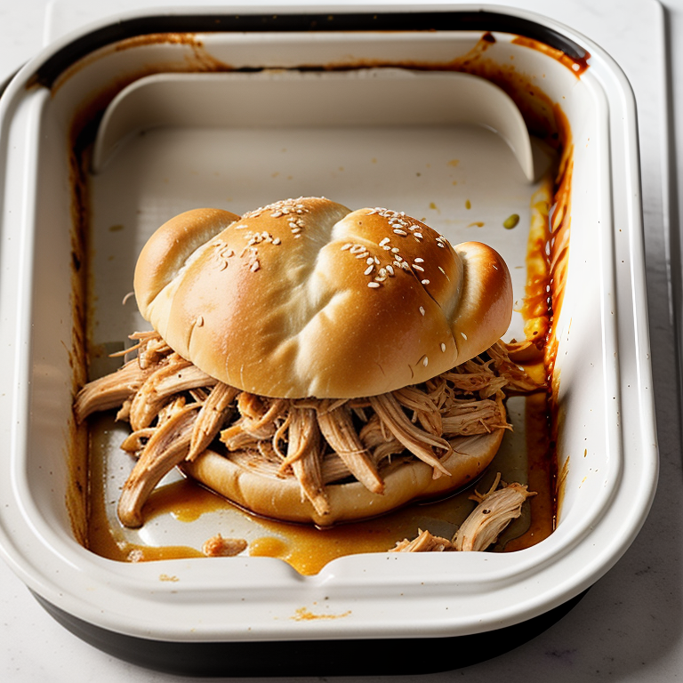 pulled chicken in the oven