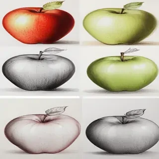 apple drawings