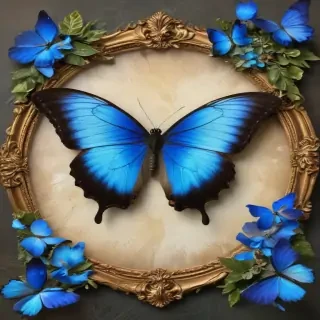 blue morpho butterfly