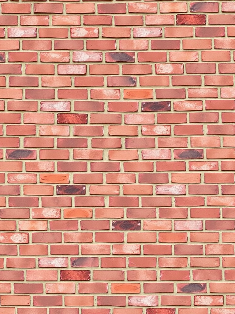 Create a high-resolution texture of a red brick wall with varying shades, captured using a DSLR camera at f/8 aperture, ISO 100, and a shutter speed of 1/200s, focused in a straight-on view to emphasize the patterns and details of the bricks.