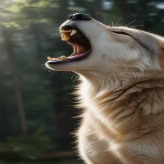 wolf howling png