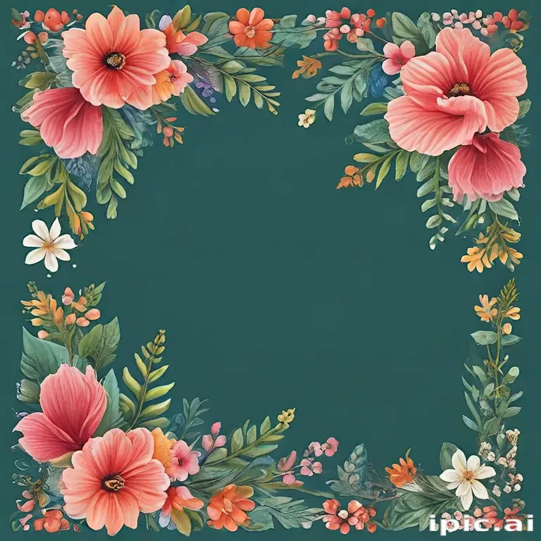 floral page borders