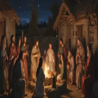 jesus at christmas images