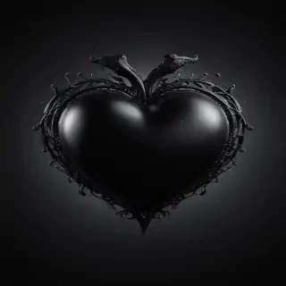 black heart background