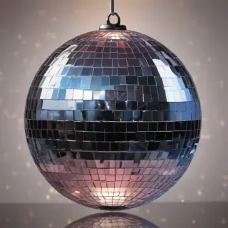 transparent disco ball