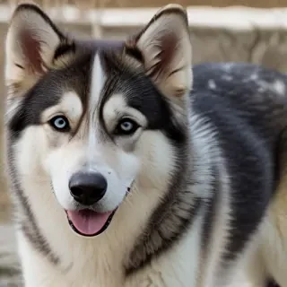 alaskan husky shepherd