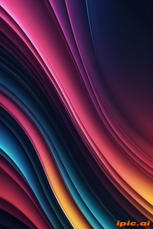 Vibrant and Colorful Abstract Wave Patterns in a Digital Art Design
