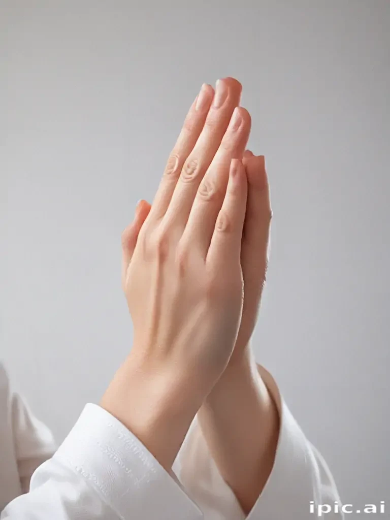 prayer hands transparent background