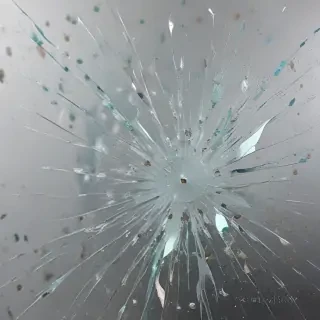 broken glass overlay