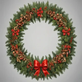 christmas wreath clip art