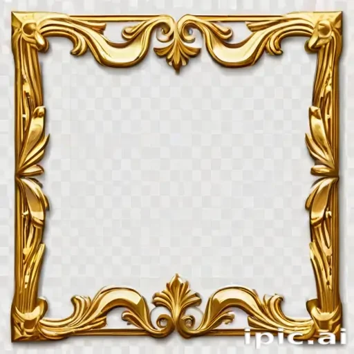 gold border transparent