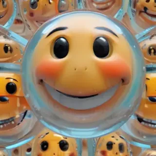 transparent happy face