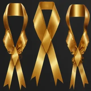 gold ribbon clipart