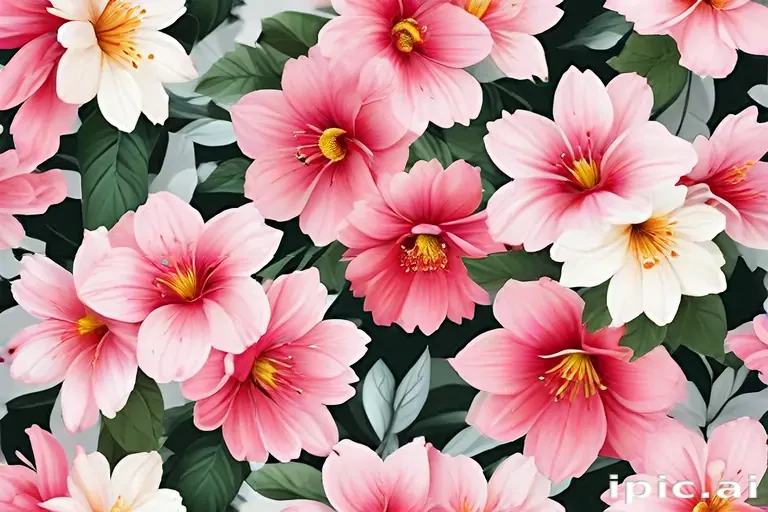 flowers clear background