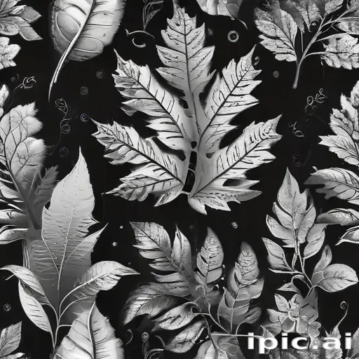 black and white clipart leaf