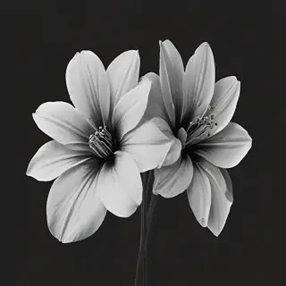flower png black and white