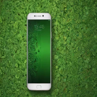 green wallpaper phone
