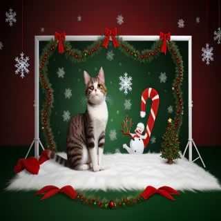 christmas cat background