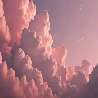 aesthetic pink clouds