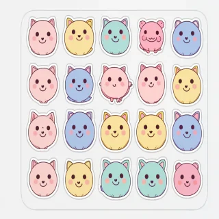 cute stickers transparent