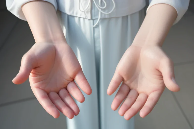 transparent prayer hands